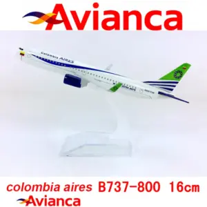 Avianca B737-800 1:400 Scale Diecast Model 7 S4b8f725a11694f7596a163aac53481de2