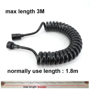 Black Flexible Shower Hose 1.5m-3m 11 S4b93056377af4268a3dcf23a1e101b41A