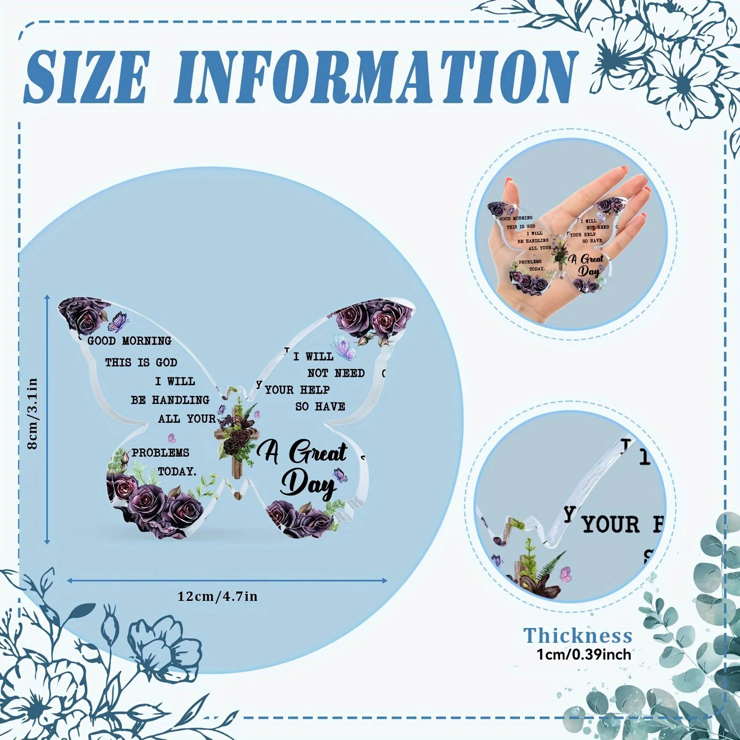 Inspirational Christian Butterfly Wall Decor 2 Inspirational Christian Butterfly Wall Decor - Image 2