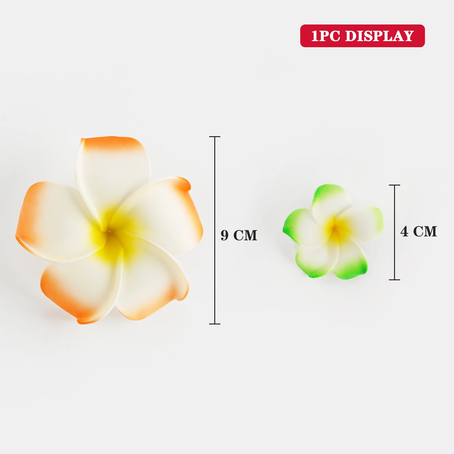 Vibrant Foam Artificial Plumeria Flowers Set 2 Vibrant Foam Artificial Plumeria Flowers Set - Image 2
