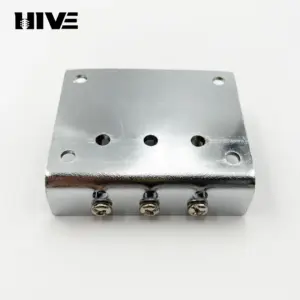 3-String Guitar Bridge Drawplate in Chrome, Gold, Black 11 S4bb300e33b894b4ab587081d34278ef1W