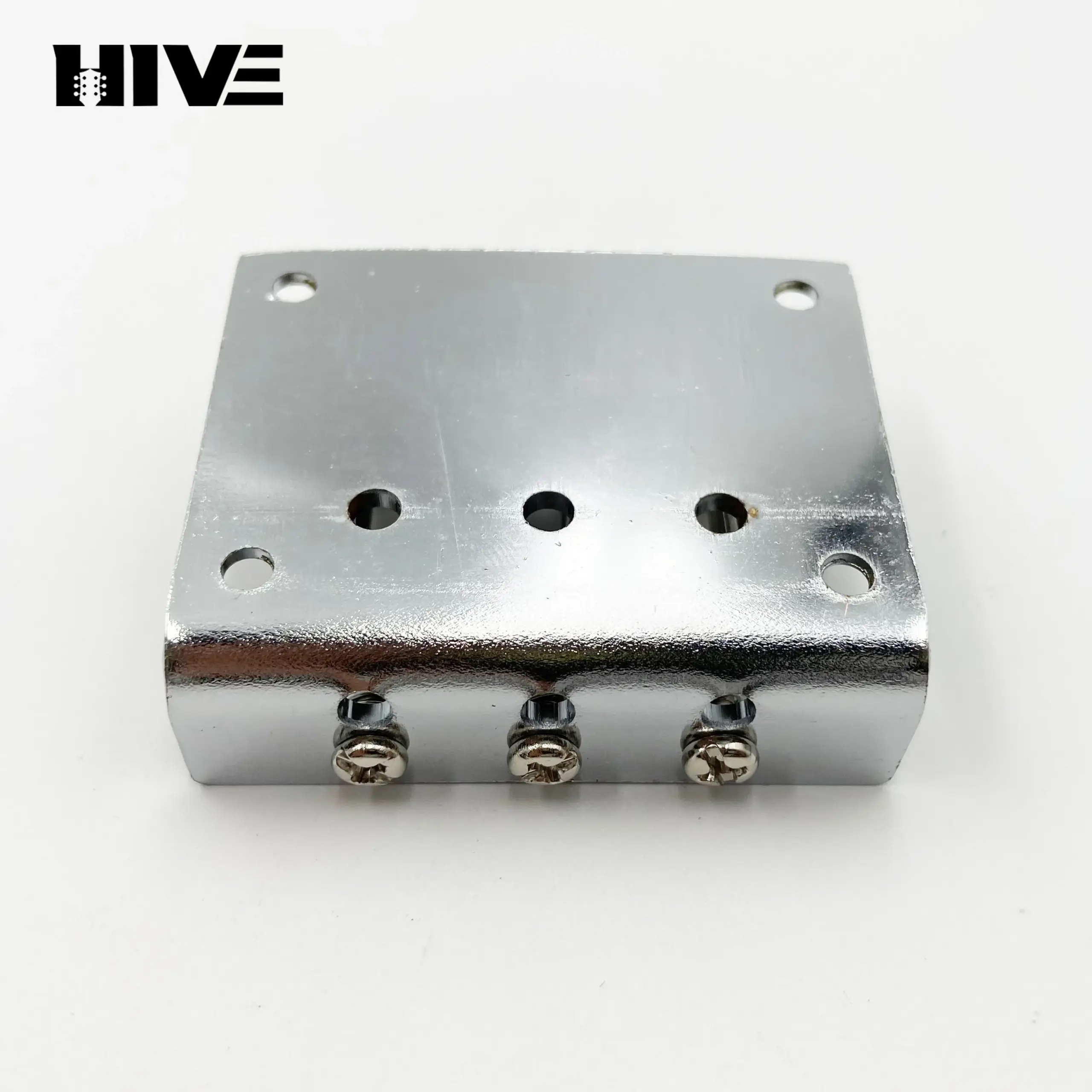 3-String Guitar Bridge Drawplate in Chrome, Gold, Black 4 3-String Guitar Bridge Drawplate in Chrome, Gold, Black - Image 4