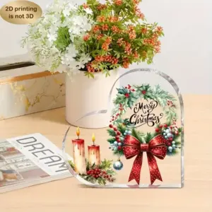 Heart-Shaped Christmas Acrylic Ornament 8 S4bb3d31cd4f242ebacd1218833b56c7ao