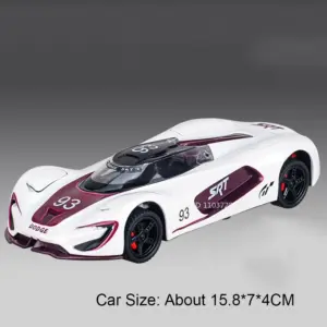 White 1:32 Scale Sports Car Diecast Model 18 S4bcedffcaab4422580ca0f17be2a86c4P
