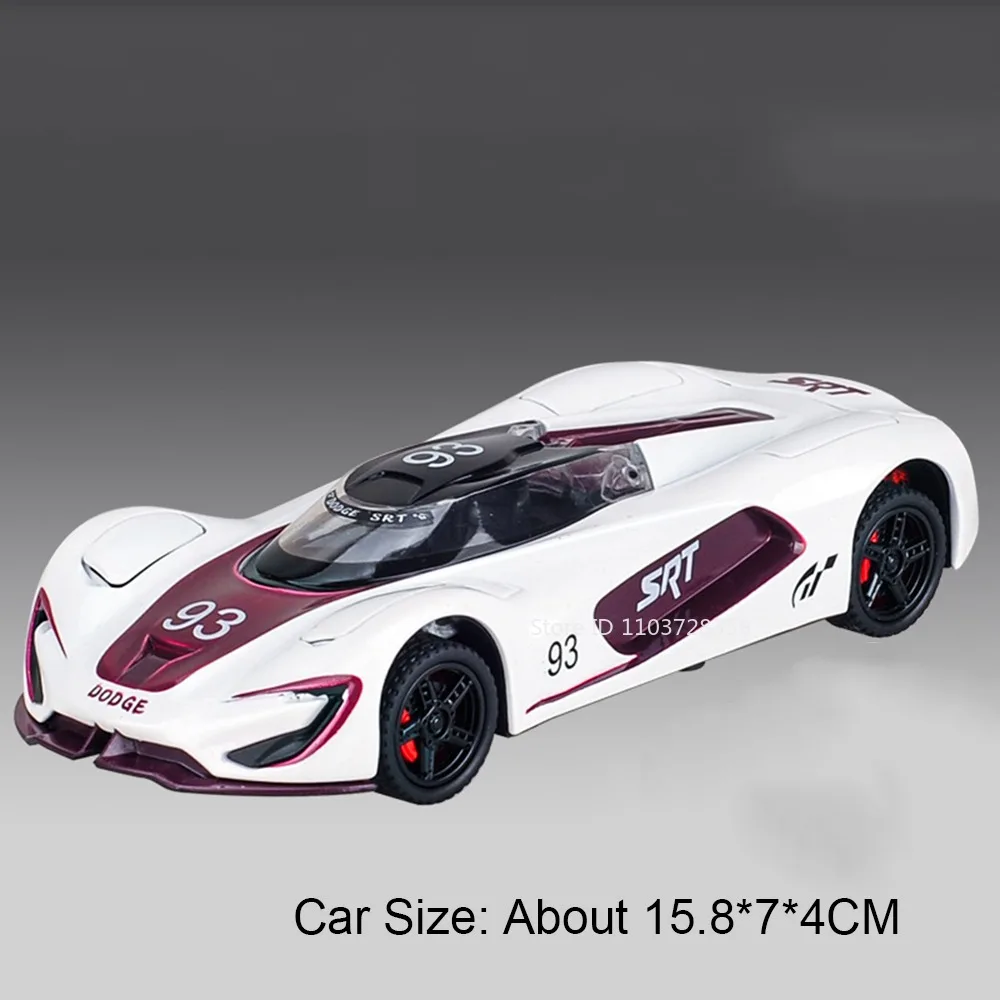 White 1:32 Scale Sports Car Diecast Model 9 White 1:32 Scale Sports Car Diecast Model - Image 9