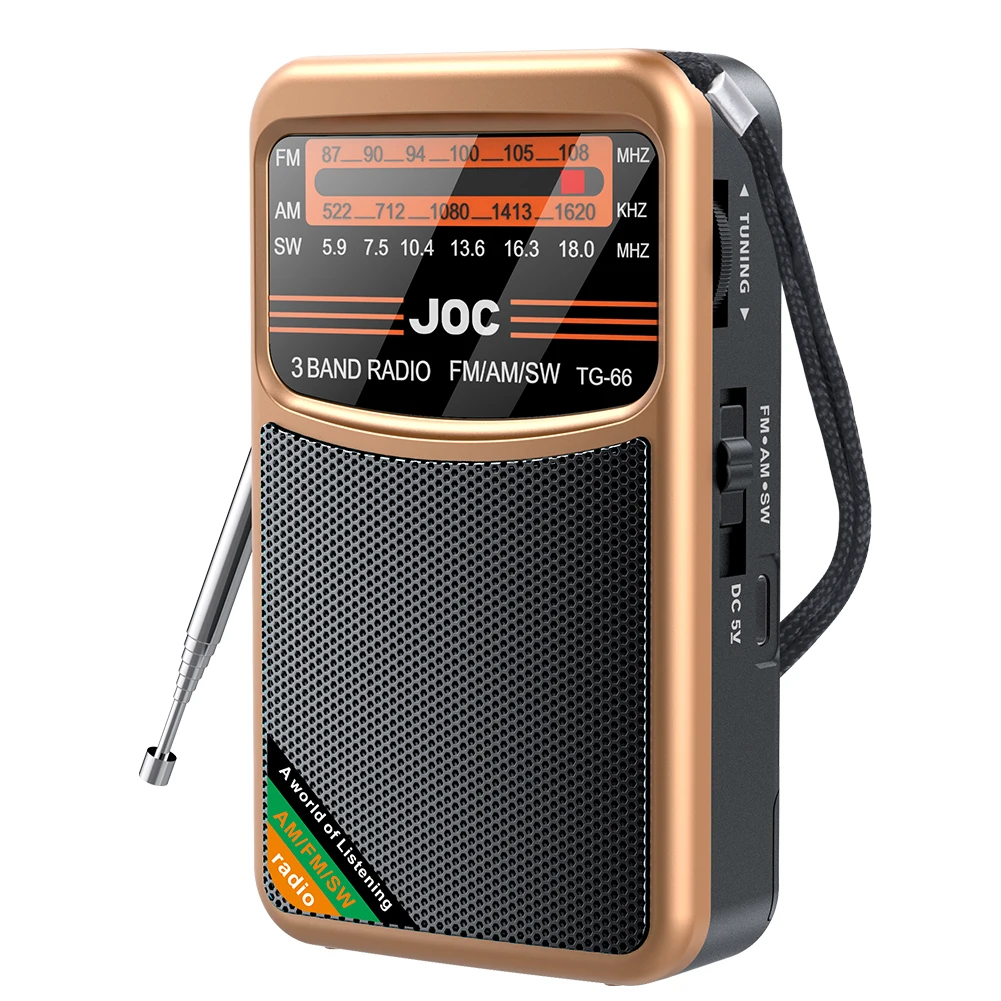 Mini Full-Band Portable Radio in Black and Gold 7 Mini Full-Band Portable Radio in Black and Gold - Image 7