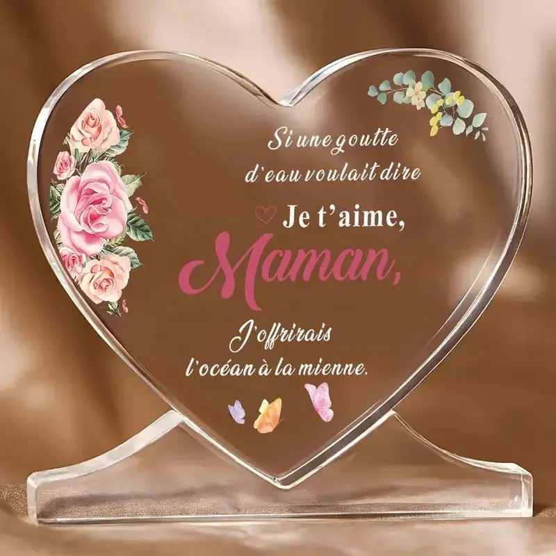 Heart-Shaped Acrylic Mother’s Day Plaque 3 Heart-Shaped Acrylic Mother’s Day Plaque - Image 3