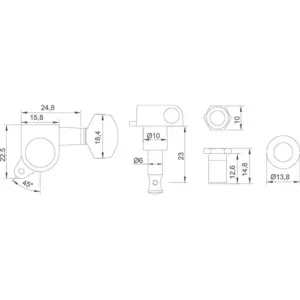 Antique Black Guitar Tuning Pegs Set 9 S4bf50f51d52d47d0bbd3890c03fe6621h