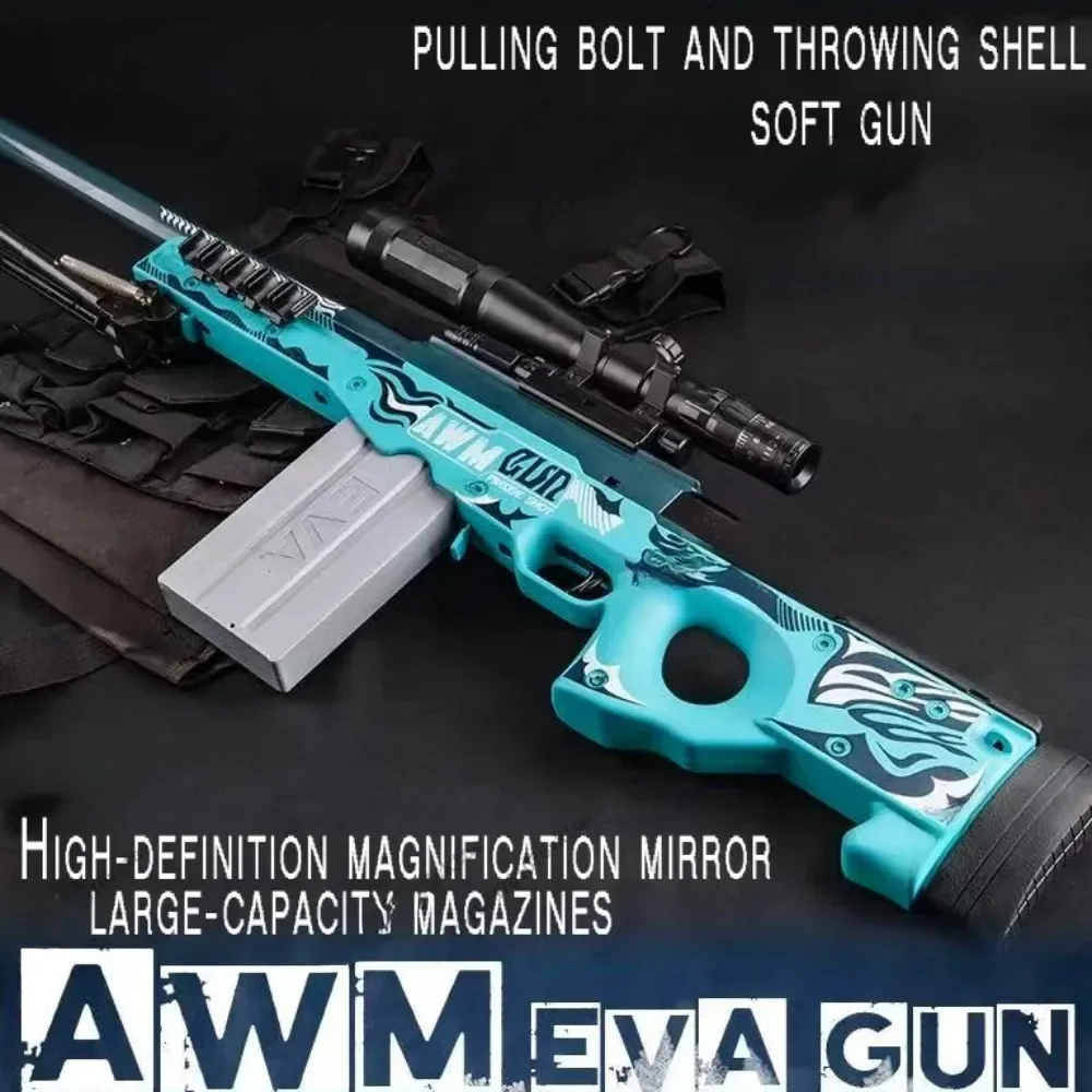 Vibrant Blue Toy Sniper Rifle for Outdoor Play 5 Vibrant Blue Toy Sniper Rifle for Outdoor Play - Image 5