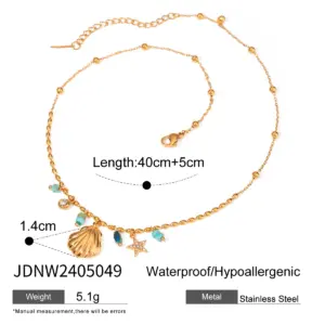 Nautical Stainless Steel Summer Necklace 15 S4bf9a03f59c54e8aa0b69e387e4bd455c