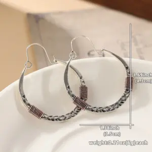 Vintage Silver Hoop Earrings for Women 11 S4c16596896c34b98964d82917bcc90den