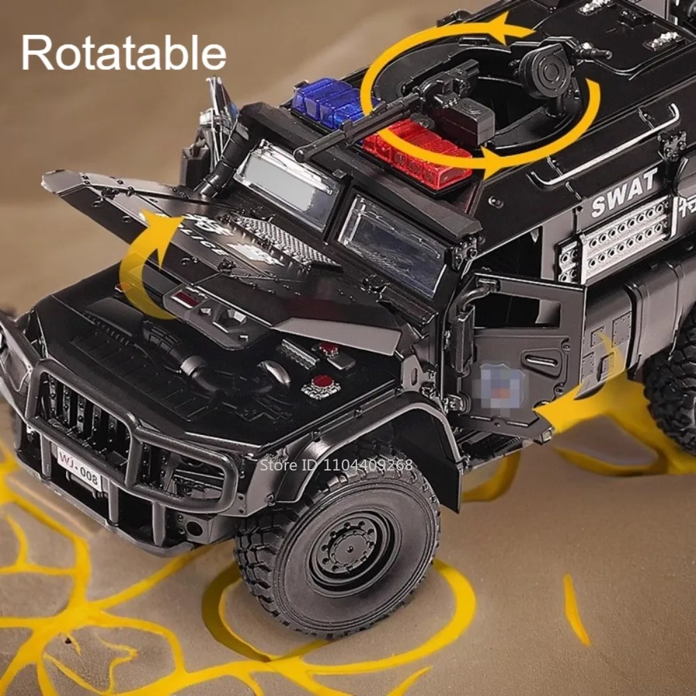 1:32 Scale SWAT Armored Vehicle Collectible 5 1:32 Scale SWAT Armored Vehicle Collectible - Image 5