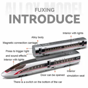 1:87 Scale High-Speed Railway Alloy Model 11 S4c2ac5202d8c4fe8b0e50b1cea9a959fo
