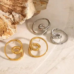 Stainless Steel Gold Spiral Hoop Earrings 12 S4c3a69ed9ec34b9fad08d9fcf747f666f