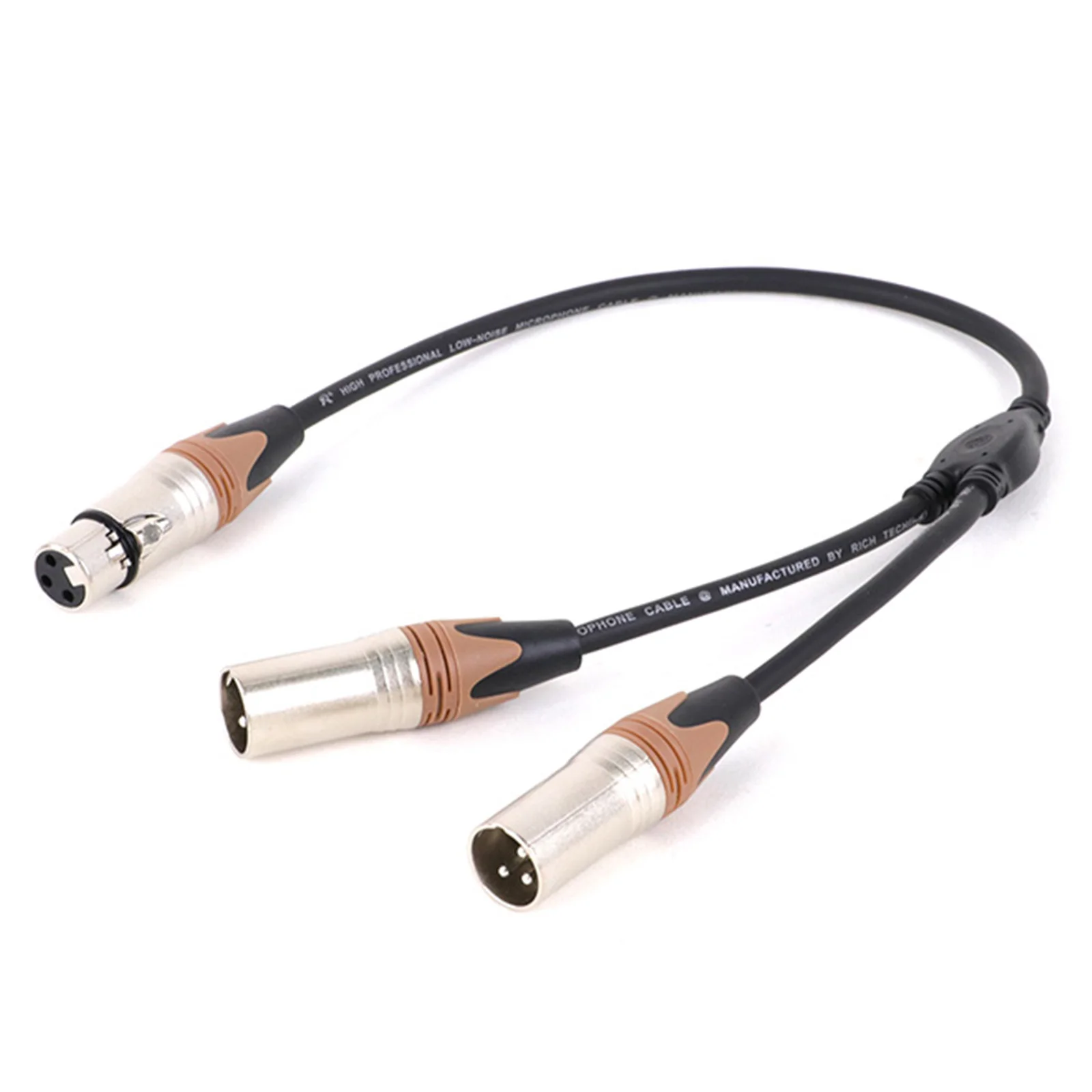 XLR Y-Splitter Cable for Audio, 0.3m/0.5m 10 XLR Y-Splitter Cable for Audio, 0.3m/0.5m - Image 10