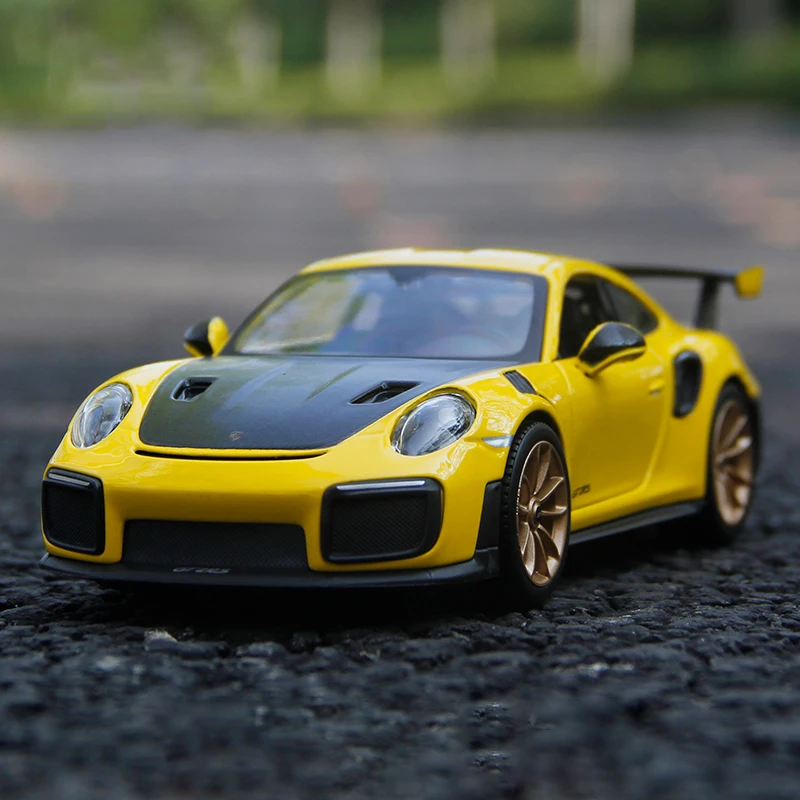 Vibrant Yellow Porsche 911 GT2 RS Model Car 3 Vibrant Yellow Porsche 911 GT2 RS Model Car - Image 3