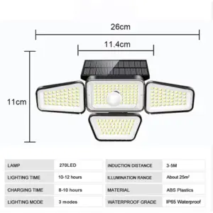 283LED Solar Security Light with Motion Sensor 15 S4c89f6111bbb45daa47f84f5d1f30168l