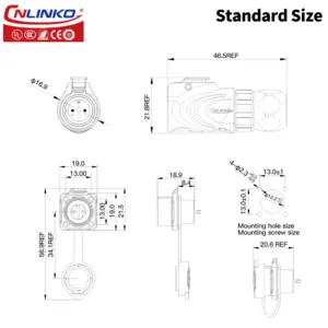 LP12 Waterproof Metal Shell Circular Connector 13 S4c9f66c588194a31a51d524fb97b0c59U 1
