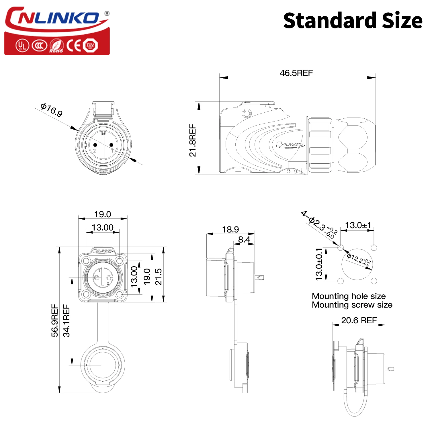 LP12 Waterproof Metal Shell Circular Connector 4 LP12 Waterproof Metal Shell Circular Connector - Image 4