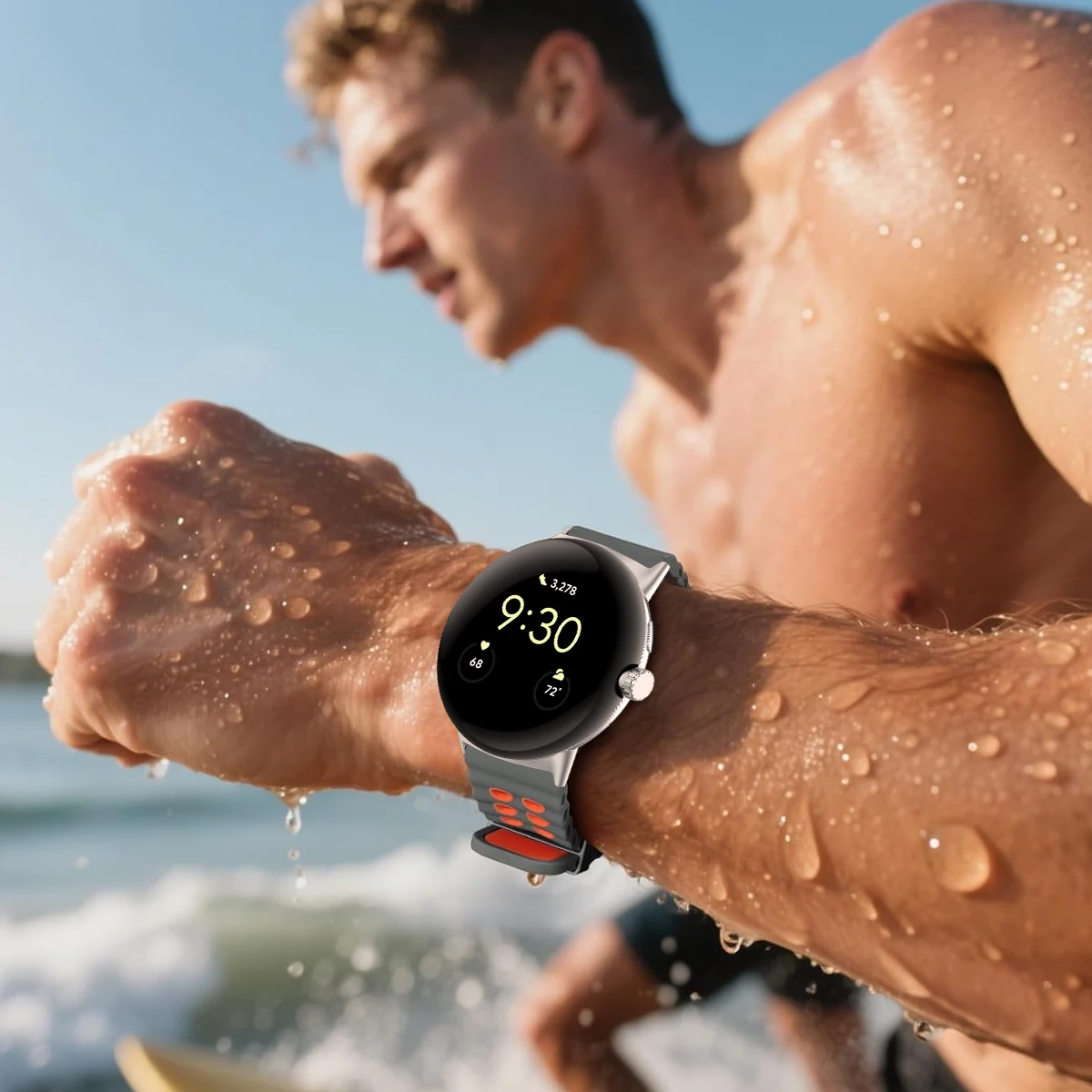 Silicone Sport Strap for Google Pixel Watch 3/4 3 Silicone Sport Strap for Google Pixel Watch 3/4 - Image 3