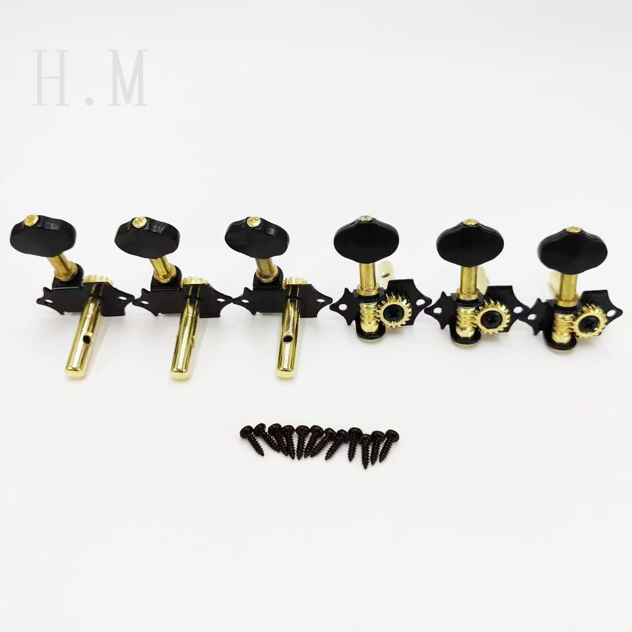 Premium Acoustic Guitar Tuning Pegs Set Black or Gold 7 Premium Acoustic Guitar Tuning Pegs Set Black or Gold - Image 7
