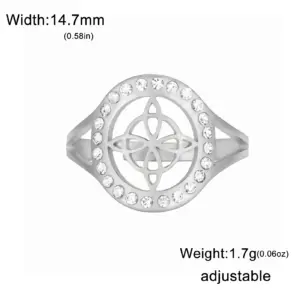Elegant Adjustable Witch Knot Ring 19 S4cb631bec5a243b4b86b0cafa1e569fci