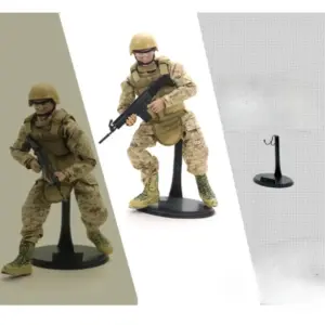 12-Inch Action Figure Support Stand with Black Finish 7 S4ce906f2d6694460bb938554b04533f8y