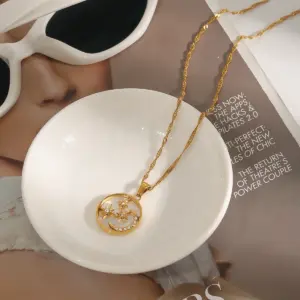 Stainless Steel Moon Pendant Necklace 10 S4ced5890846f449e86a90993085f29b4Y