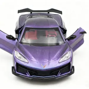 Purple Chevrolet Corvette Z06 1:24 Scale Diecast 8 S4cf062efb1bd498f9fa20f365a50fc46P