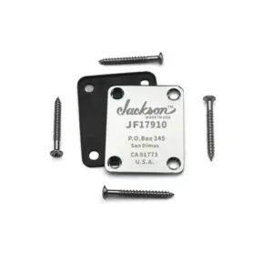 Jackson JF17910 Metal Guitar Neck Plate in Black, Silver, Gold 9 S4cf23c01094f4e74a6c2652a39c726abv