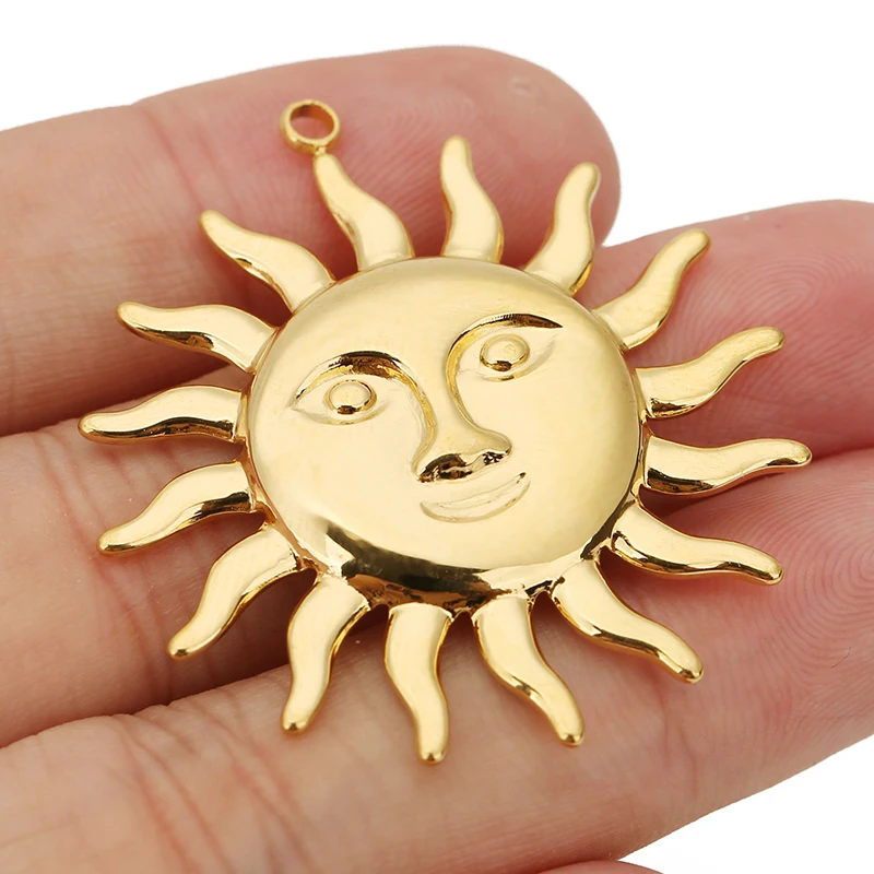 Stainless Steel Sun Pendant 38mm Brightening Jewelry 6 Stainless Steel Sun Pendant 38mm Brightening Jewelry - Image 6