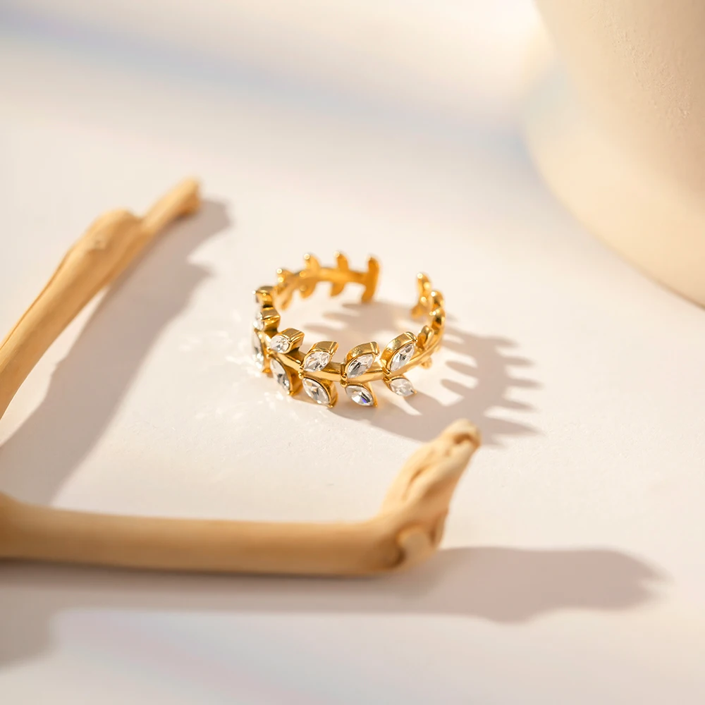 Stainless Steel Zircon Star Ring Set for Women 5 Stainless Steel Zircon Star Ring Set for Women - Image 5