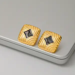 Geometric Stainless Steel Earrings for Women 12 S4d75ab665c6b4bc3aea80085295b526db
