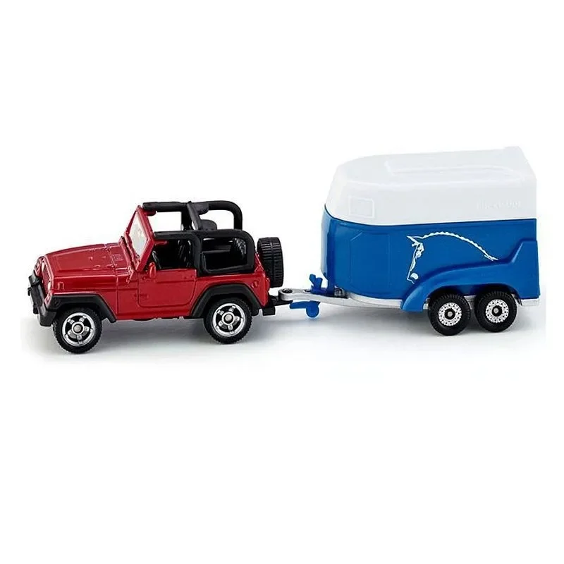 Red Off-Road SUV with Horse Transporter Set 2 Red Off-Road SUV with Horse Transporter Set - Image 2
