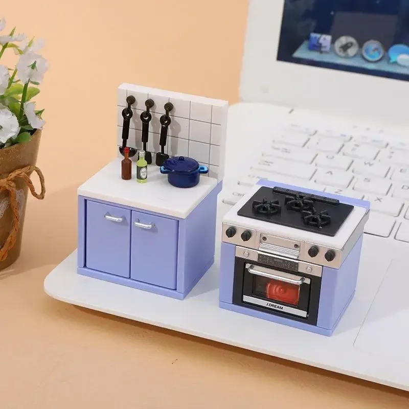 Miniature Dollhouse Kitchen Set with Gas Stove 5 Miniature Dollhouse Kitchen Set with Gas Stove - Image 5