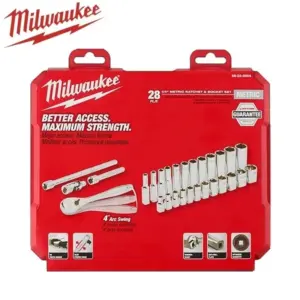 Milwaukee 4932464943 28-Piece Socket & Ratchet Set 6 S4d9b1c3c0ea04856b88c4718532e8db2p