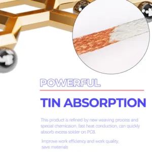 Copper Desoldering Mesh Braids Set - 1.5m, Multiple Sizes 7 S4da013045bed407e8a6af64b7eea17acu