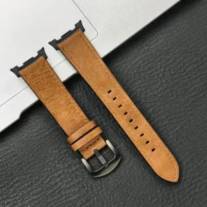 Leather Strap for Galaxy Watch Models 18 S4dba696342eb45e3a8b357278bc114590