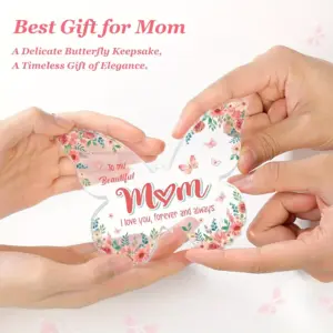 Butterfly-Shaped Acrylic Memorial Plaque for Mom 8 S4dc63b034dbd459aa893fc146c52ef28e