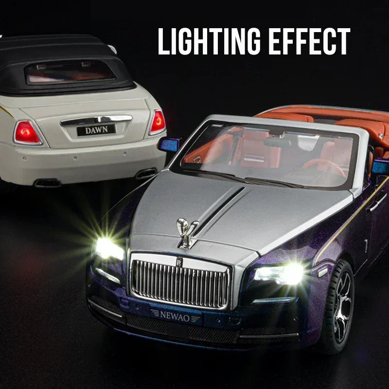Purple Rolls-Royce Dawn 1:24 Diecast Model 2 Purple Rolls-Royce Dawn 1:24 Diecast Model - Image 2