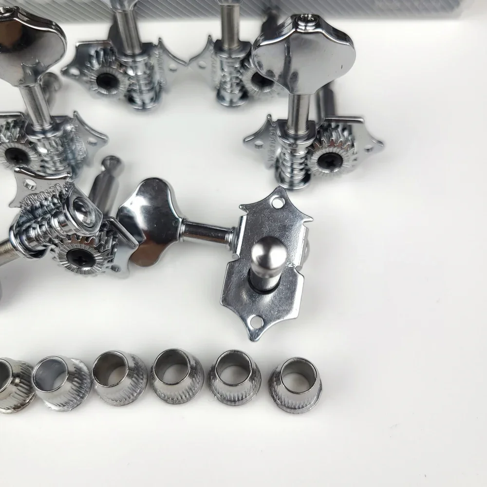Vintage Chrome Guitar Tuners WJ-28N 19:1 Ratio 5 Vintage Chrome Guitar Tuners WJ-28N 19:1 Ratio - Image 5