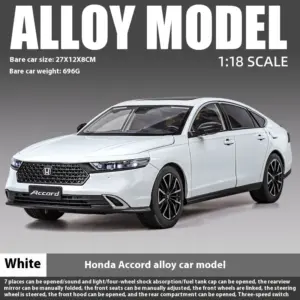 1:18 Honda Accord Diecast Model in White 17 S4e0db99453a14cb8a6427d813d3d08c3A