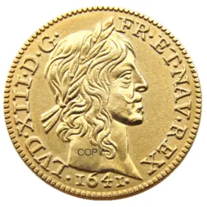 Vintage French Coin Set 1640-1643 in Gold Plating 13 S4e0f9a94da85425da1b964534f5976cb7