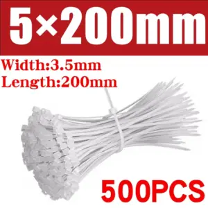 High-Quality Nylon Cable Ties, Assorted Sizes 17 S4e1cb2028e124709aeb7033c5559dc91B