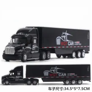 1:48 Scale Diecast Container Truck Model 15 S4e314a8a187c4b66a9d7f1838ffcd17cc