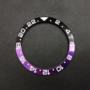 38mm Curved Aluminum Bezel Insert for Watches