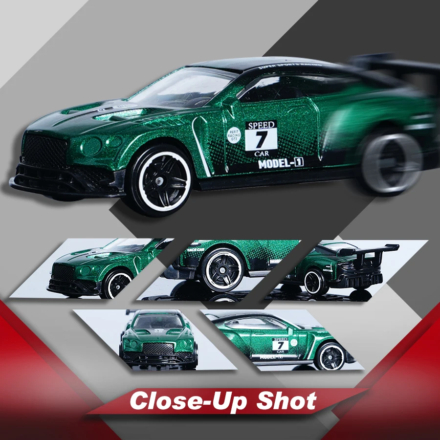 Green Alloy Racing Car Model 1:64 Scale 4 Green Alloy Racing Car Model 1:64 Scale - Image 4
