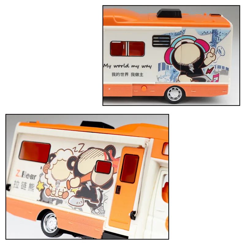 1:28 Scale Diecast RV Model with Playful Graphics 6 1:28 Scale Diecast RV Model with Playful Graphics - Image 6
