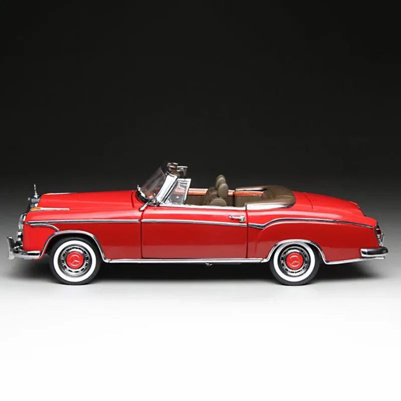 Vibrant Red 1960 220 SE Sunstar Diecast Model 2 Vibrant Red 1960 220 SE Sunstar Diecast Model - Image 2