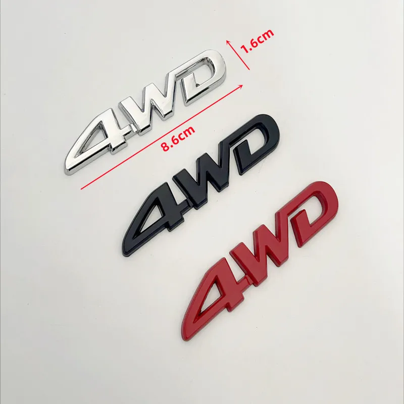 4WD Metal Emblem Badge for Vehicles 3 4WD Metal Emblem Badge for Vehicles - Image 3